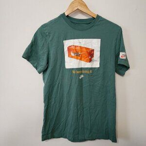 Nike Polo Shirt Mens Large Green Sportswear Bicoastal Swoosh We Been Doing It S